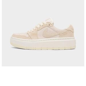 Nike Womans Air Jordan 1 Elevate Low size 9 Sail/Coconut Milk platform